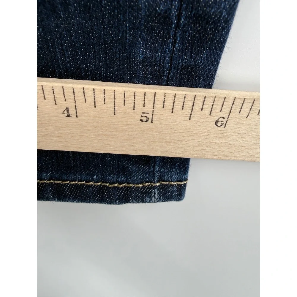 Rock Revival Jeans Womens 27 Blue Adele Skinny Dark Wash Embroidered Denim Pants - Picture 11 of 12